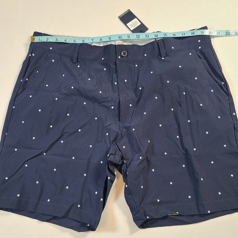 Maelreg Men's Navy Blue Pro Flex Shorts Quick Dry Water Resistant NWT 40 X 7